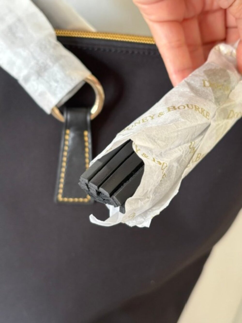 Dooney & Bourke Nylon Tobi Tote Bag Black - Picture 11 of 16